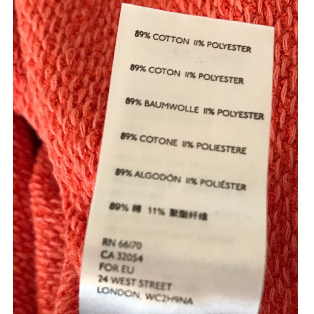 Free People Bardot Drop Shoulder Sweater L Orange - Picture 12 of 12